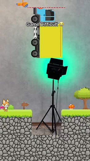 Cartoon Character Fails Jump in Digital Animation