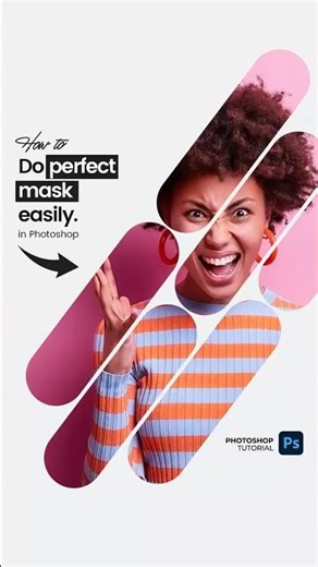 Mask Effect Photoshop Tutorial #shortsfeed #shortvideo