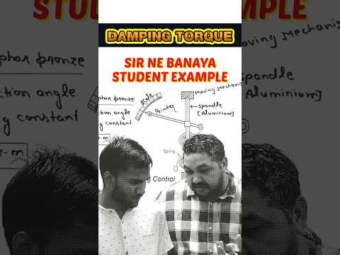 Fun in class + studying 💡 Damping Torque by Raman Sir #Shorts