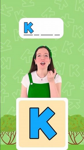 K letter sound in French - Learn to talk and read 💕#learning #phonics #kids #toddlers #preschool