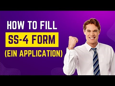 How To Fill The SS-4 Form To Request For EIN Number (Application For Employer Identification Number)