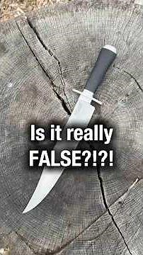 It's not a false edge if it's actually sharp... Cold Steel Bowie Knives!! #bowieknife #edc