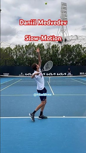 Daniil Medvedev Serve + Forehand in Slow Motion 🎾💥 #Medvedev #Tennis