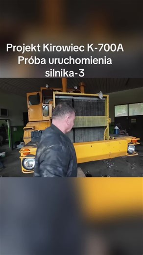Projekt Kirowiec K-700A: Uruchomienie silnika