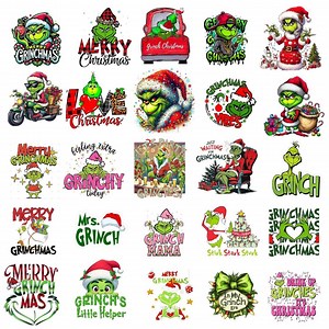 Grinch Christmas PNG Clipart Bundle (digital Download) - Etsy