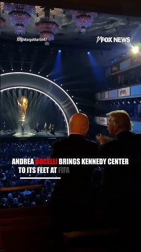 BOCELLI ASCENDS: World-renowned opera singer Bocelli receives a standing ovation #shorts #opera #fox