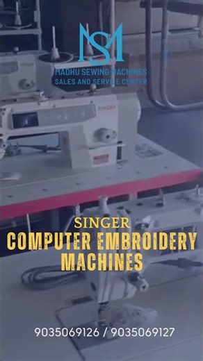 Singer Computerized Embroidery Machine – Smart Stitching, Stunning Designs!