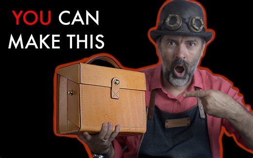 皮革工具箱DIY - 图案下载和视频教程 - Leather Tool Box DIY - Pattern Download & Video Tutorial