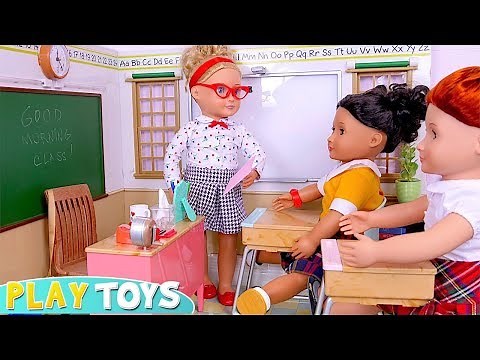 Baby dolls go to school! Play Toys