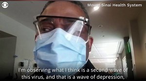 8K views · 152 reactions | FROM THE FRONT LINES: A New York City hospital chaplain in a COVID-19 unit counsels patients that are "so sick, most aren't even conscious." He counsels health care workers under great stress, vulnerable to the "very threat" taking the lives of patients. https://cbsn.ws/2XR9PG9 | CBS Evening News | Facebook