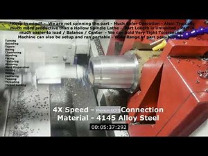 External Premium Connection OCTG API Threading-Rethreading with RMT TGB14 CNC Machine