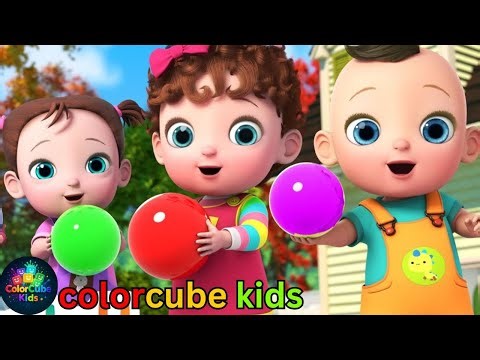 🎈 Red, Yellow & Blue Adventure 🌈 | Learn Colors in 3D Fun World | Educational Song for Kids
