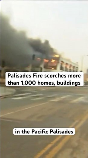 Pacific Palisades continues to burn in Los Angeles. #news #wildfire #california