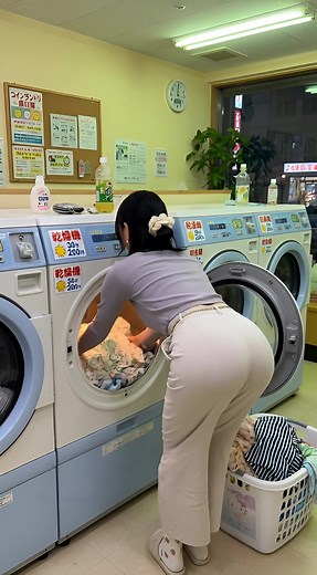 コインランドリーでの乾燥機使用の活動記録