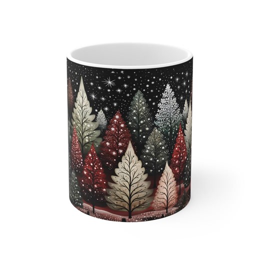 Enchanted Christmas Tree Mug: Holiday Coffee Cup - Etsy