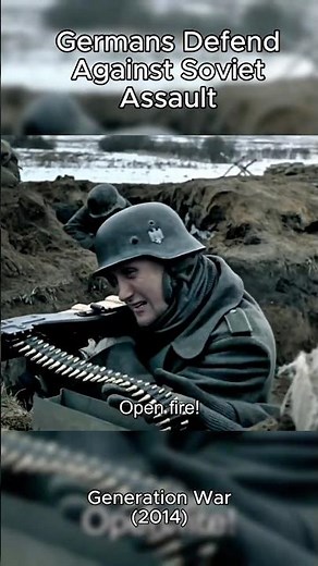 Germans Defend Against Soviet Infantry #ww2 #history