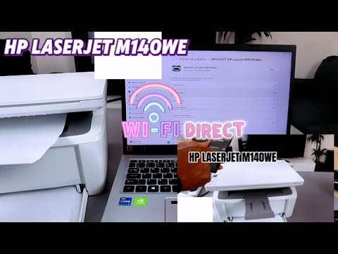 HP LaserJet M140we: Wi-Fi Direct Setup Without Internet (Phone & PC)