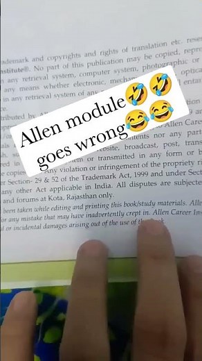 Allen kota module review__------_allen _kota _neet #neet2024 #motivation #biologywallah