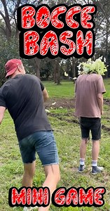 324K views · 11K reactions | Bocce Bash! Mini Game! We go head to head in a game of Bocce Bash! The player who lands the ball closest to the projectiles gets to throw the them at the loser at full velocity! #MartyAndMichael #MiniGame #BocceBash | University of Marcheal | Facebook