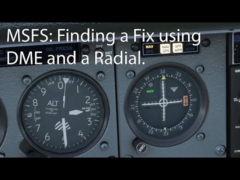 MSFS & LittleNavMap - Finding a fix using DME and a Bearing.