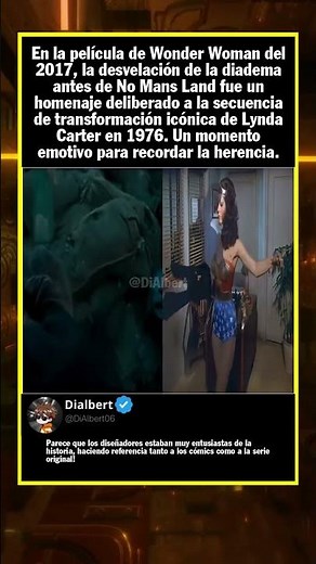 En la película de Wonder Woman del 2017, la desvelación de la diadema antes de N...