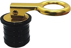 Amazon.com: Boat Drain Plug Marine Brass Screw Type Compression Handle Plug Hulls Livewell Bilge Transom, Locks in Place for Yacht (1") : Sports & Outdoors