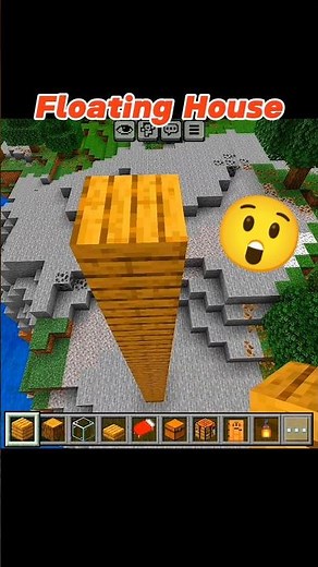 FLOATING HOUSE 😲 #minecraft