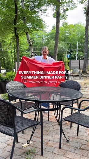 Jenn Lueke on Instagram: "my full summer dinner party menu (done in 90 mins 🎯) is up now!! with 3 (!!) snacks, a drink, an entree and a side, this menu uses overlapping ingredients to create big flavor and a full spread that tastes like summer ☀️ comment DINNER PARTY MENU for a link to the full menu, grocery list to follow, and all detailed recipes right to your inbox ✨ this is free for all subs!! here’s what’s on the menu: 🫒 caprese salad, marinated olives, & ranch dip 🍋 peach honey lemonade