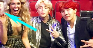 Rachel Platten Sat on RM's Lap For A Photo And Here's How He Reacted