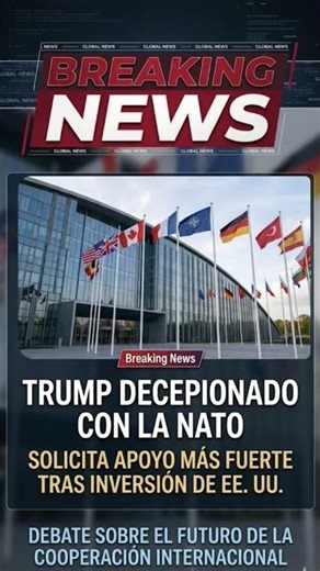 Trump critica a la OTAN y cuestiona su apoyo: crece el debate internacional