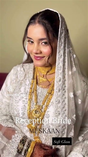 A simple bridal makeup look for brides who love natural beauty 🌸