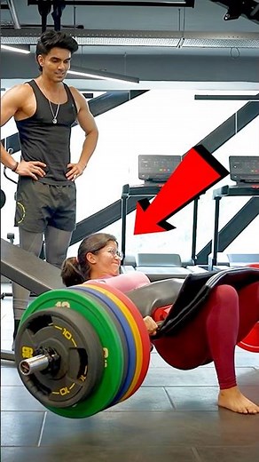 Hip Thrust Challenge In Gym 💥