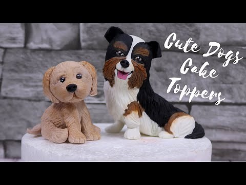 Cute Dogs Cake Toppers