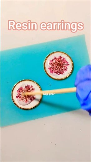 Resin Earrings Order #diy #craft #resin #earrings #youtubeshorts #jewellery #order