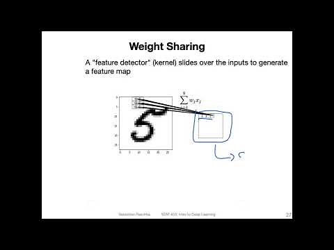 L13.4 Convolutional Filters and Weight-Sharing