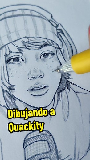 Dibujando a Quackity - Respuesta Fanart Tutorial