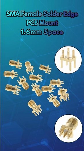 "SMA 1.6mm PCB Edge Connector 🔥 | Super Clean RF Mount!"#shorts