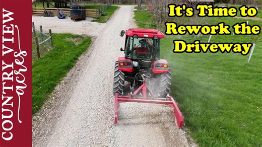 Grading our 1/4 Mile Long Gravel Driveway Buy T-Shirts and Hoodies on Our Website: https://www.countryviewacreshomestead.com Our Amazon Shop full of great Homesteading items: https://www.amazon.com/shop/countryviewacres TYM Tractors: https://tym.world/en-us/ The Tractors we use are the TYM 2515 - 24 Horsepower compact tractor TYM T654 - 67 horsepower compact utility Tractor J.I. Case 730 (1961) Allis Chalmers D17 Series 1 (1959) E-mail us at: countryviewacreshomestead@gmail.com Send Letters to: 