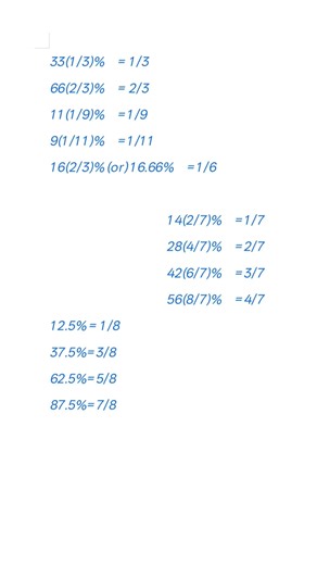 Percentages # Basic Values📝