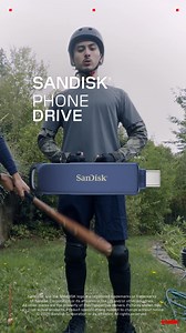 The SANDISK® Phone Drive frees space on your phone for more videos. | SanDisk Storage