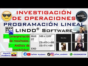 Investigación Operativa: LINDO® Software para PL | Resultados y Análisis de Sensibilidad - Tutoría