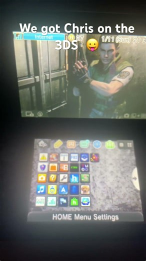 Chris is bad #residentevil #re #nintendo #3ds #chrisredfield #nostalgia #retrogames #modded