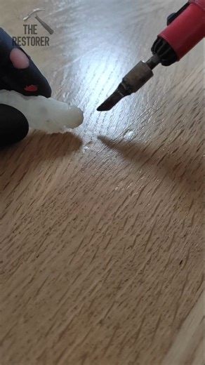 The Restorer | How to repair dents in a wooden floor in 5 minutes? 👉YouTube channels: The Restorer, The Restorer Tips #therestorer #restoration #repair... | Instagram