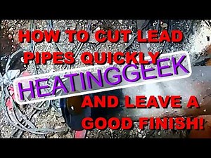 Lead Water Pipe TOP TIP. Cut Quickly So You Can Make A Fast Repair. Pro Plumbing Tip.