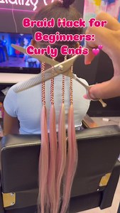 133K views · 43K reactions | Braid Hack for Beginners: Curly Ends ✨...