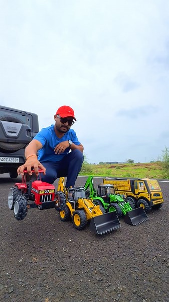 Eicher tractor,Jcb 3DX,Truck unboxing #trending #shorts