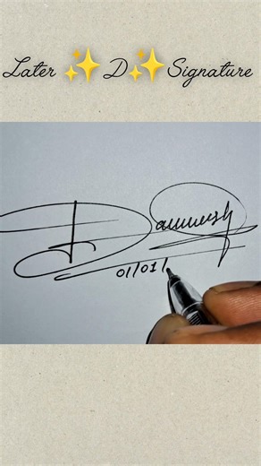 ✅️D Signature Tutorial | Tutorial Signature Design | ❤️?