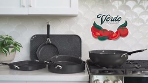 Verde Aluminized Steel Cookware with Ceramic Coating, 12-Inch Skillet