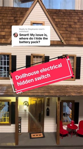 Hidden Door in Dollhouse Bookshelf with Magnetic Closure