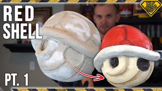How to carve a realistic foam Mario Kart shell perfectly